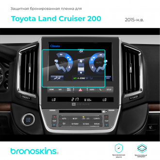 Защитная пленка мультимедиа Toyota Land Cruiser 200