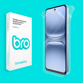 Защитная бронированная пленка на Tecno Spark 40c