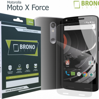 Защитная бронированная пленка на Motorola Moto X Force