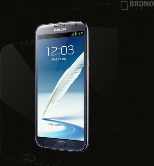 Защитная бронированная пленка на Samsung Galaxy Note 2