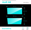 Защитная пленка мультимедиа Audi A8 2017-2023