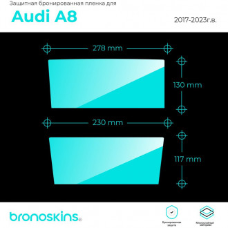 Защитная пленка мультимедиа Audi A8 2017-2023