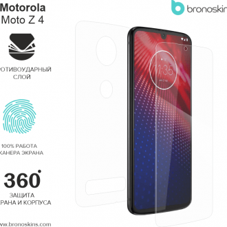 Защитная бронированная пленка на Motorola Moto Z4