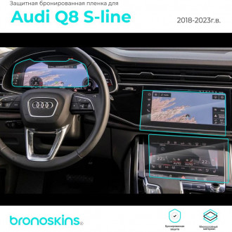 Защитная пленка мультимедиа Audi Q8 S-line 2018-2023
