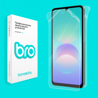 Защитная бронированная пленка на Samsung Galaxy A08 4G