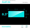 Защитная пленка мультимедиа Audi A4 2017-2023