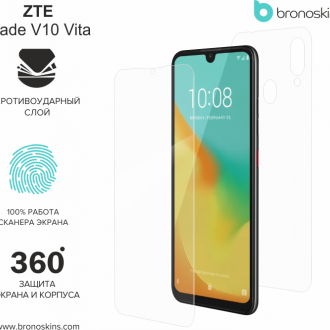 Защитная бронированная пленка на ZTE Blade V10 vita