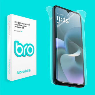 Защитная бронированная пленка на Motorola Moto G06 Power