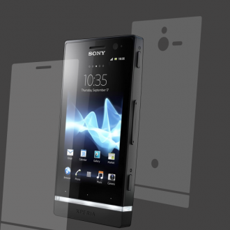 Защитная бронированная пленка на Sony Xperia U