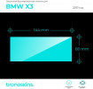 Защитная пленка мультимедиа BMW X3 2017