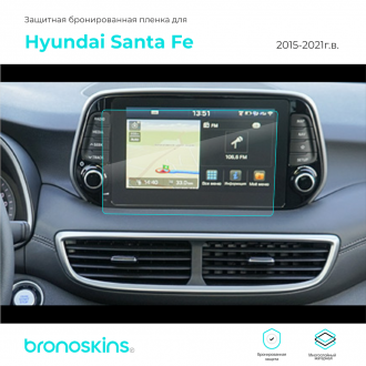 Защитная пленка мультимедиа Hyundai Santa Fe 2015-2020