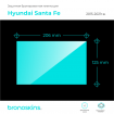 Защитная пленка мультимедиа Hyundai Santa Fe 2015-2020