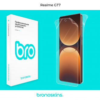 Защитная бронированная пленка на Realme GT7