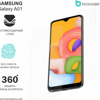 Защитная бронированная пленка на Samsung Galaxy A01