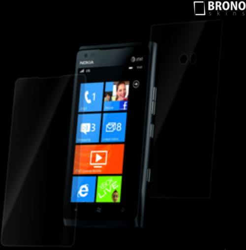 Защитная бронированная пленка на Nokia Lumia 900