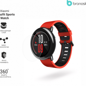 Защитная бронированная пленка на Xiaomi Amazfit Sports Watch (в комплекте 2 шт)