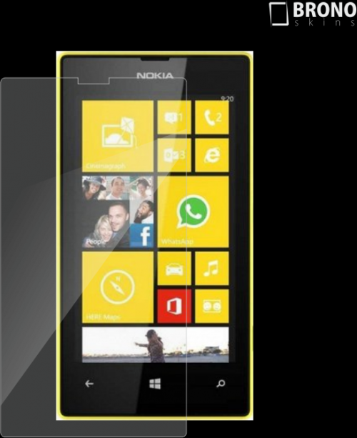 Защитная бронированная пленка на Nokia Lumia 520