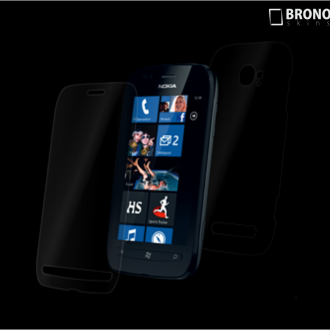 Защитная бронированная пленка на Nokia Lumia 710