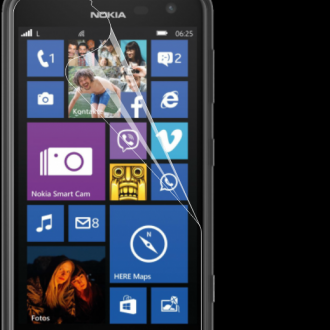 Защитная бронированная пленка на Nokia Lumia 625