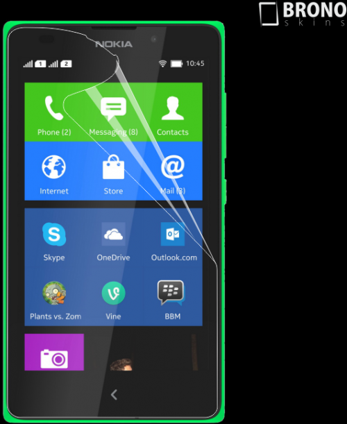 Защитная бронированная пленка на Nokia XL