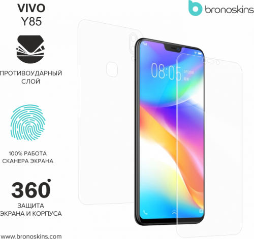 Защитная бронированная пленка на Vivo Y85