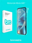 Защитная бронированная пленка на Motorola Moto G87