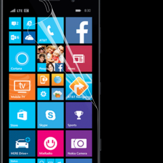 Защитная бронированная пленка на Microsoft Lumia 830