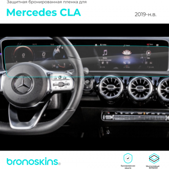 Защитная пленка мультимедиа Mercedes СLA от 2019 до нд.