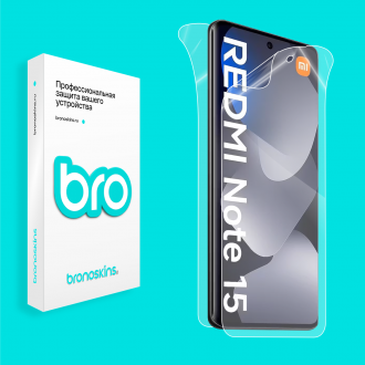 Защитная бронированная пленка на Xiaomi Redmi Note 15